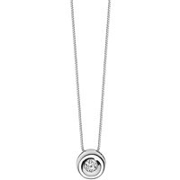 Collana Comete Donna Storia Di Luce in Oro bianco Diamante 0.02 Ct GLB 1416 - GLB 1416